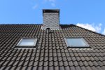 Roof,Window,In,Velux,Style,With,Black,Roof,Tiles