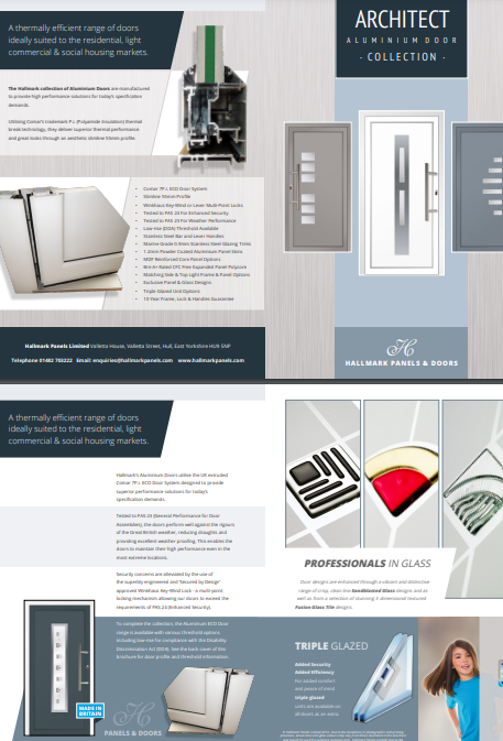 Aluminium Door Panel Brochure